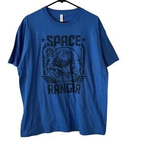 Buzz Light Year Space Ranger Toy Story Blue T-shirt Mens size XL